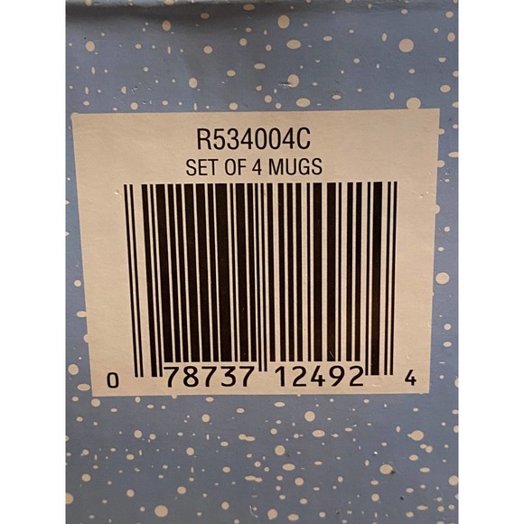 Oneida, Set of 4 Christmas/Snowman/Holiday Mugs/Cups. Two designs of Snow Family - Picture 7 of 15